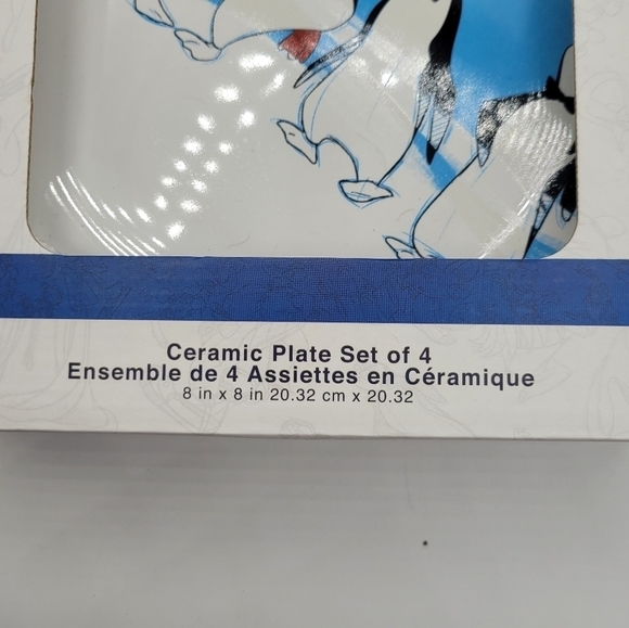 Disney Parks Ink & Paint Collection Salad Plate Set 4 Pack - Picture 5 of 6